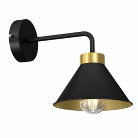  Nástěnná lampa DEMET 1xE27/60W/230V černá/zlatá 