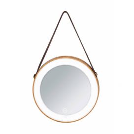 Bambusové závěsné zrcadlo, ? 21 cm, WENKO