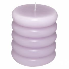 Atmosphera Dekorativní svíčka VIBES, bez vůně, O 9,5 cm, fialová