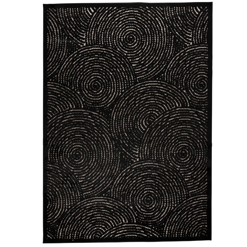 Černý koberec  DUTCHBONE Dots 300 x 200 cm - Designovynabytek.cz