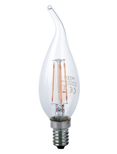 LED žárovka E14 Filament 6W teplá bílá LUXA-E14S-6C - Osvětlení.com