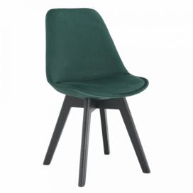 Tempo Kondela Židle LORITA, emerald/černá
