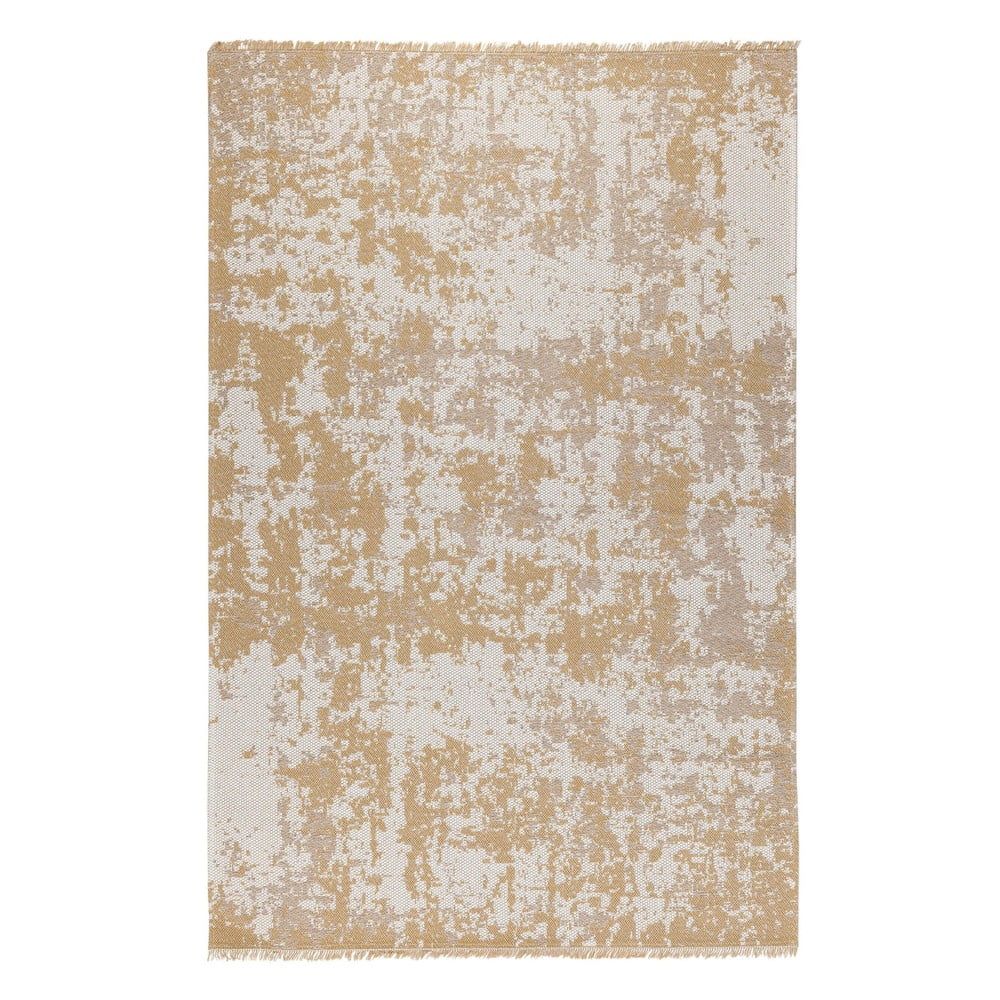 Žluto-béžový bavlněný koberec Oyo home Casa, 125 x 180 cm - Bonami.cz