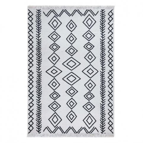 Bílo-černý bavlněný koberec Oyo home Duo, 160 x 230 cm Bonami.cz