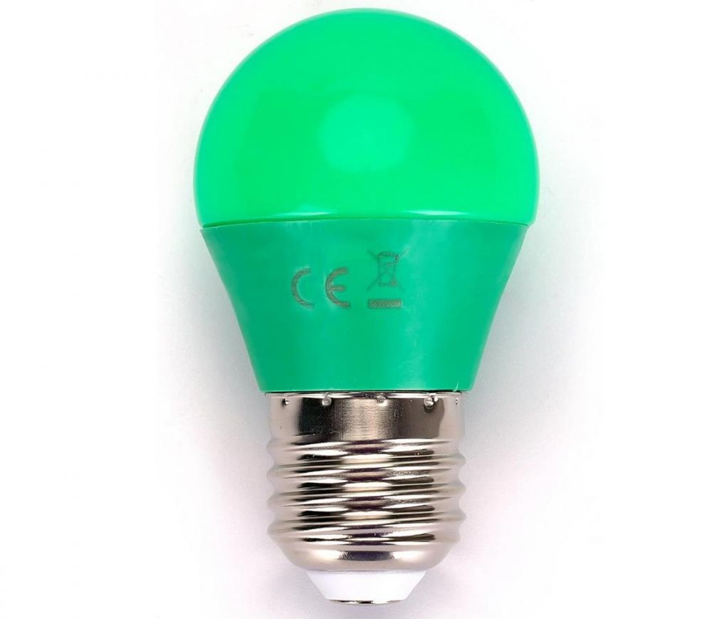  B.V. LED Žárovka G45 E27/4W/230V zelená -   -  Svět-svítidel.cz