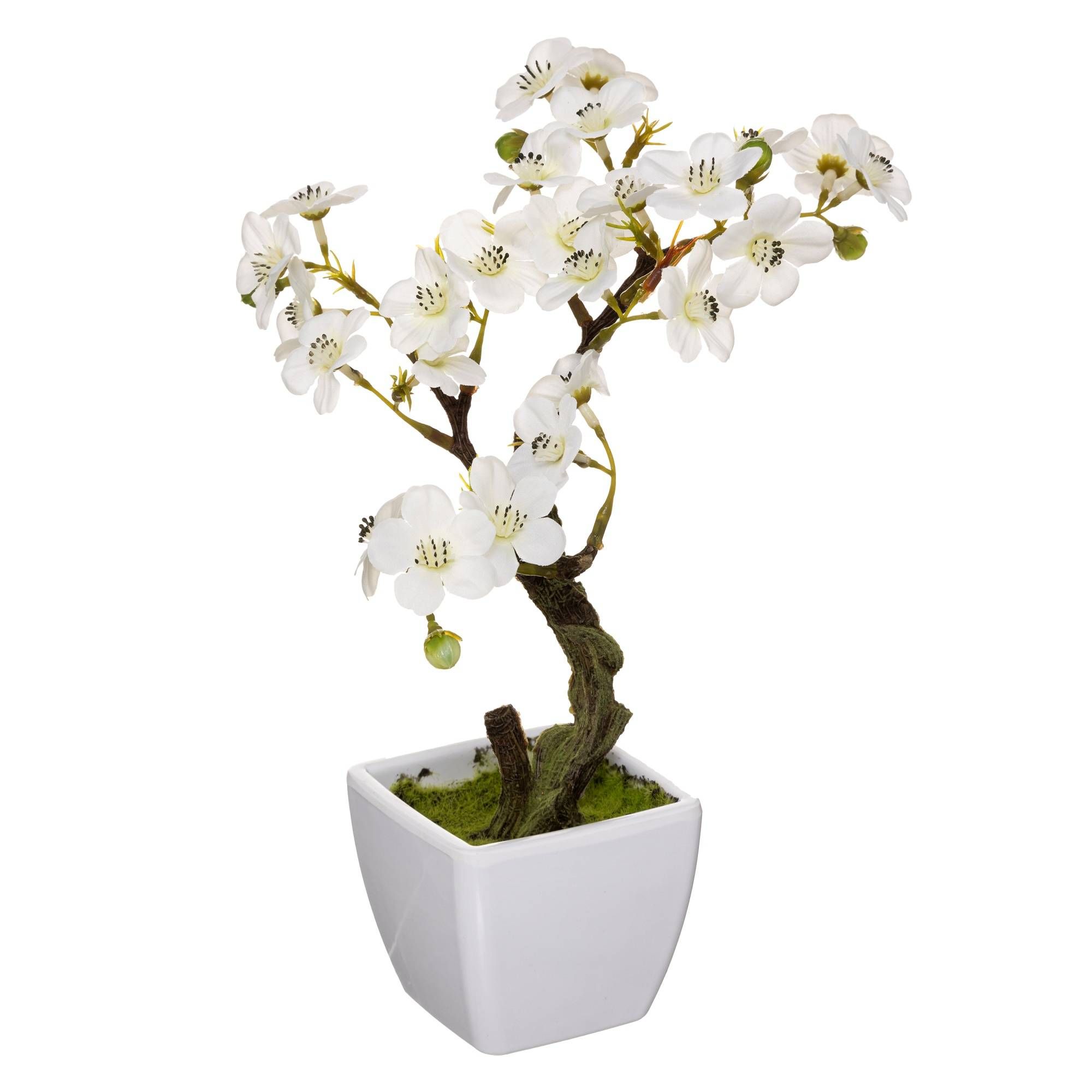 Atmosphera Umělá orchidej v bílé barvě, 26 cm - EMAKO.CZ s.r.o.