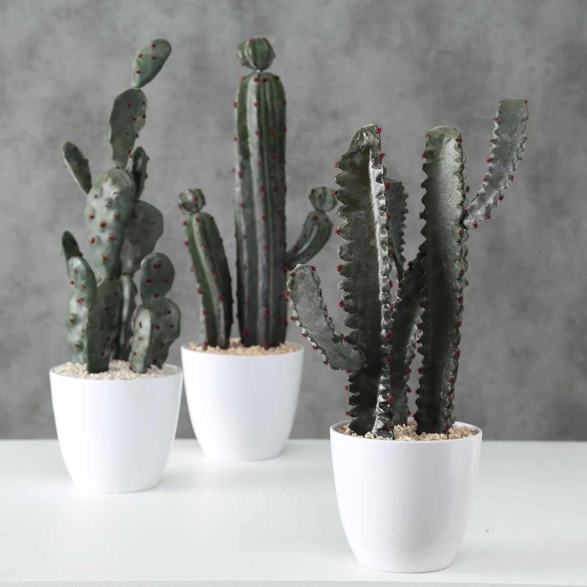 Boltze Umělá rostlina Kaktus, sada 3 ks - Velký Košík