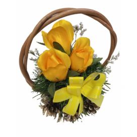 Tuin Květinový košík malé velikosti, žlutá