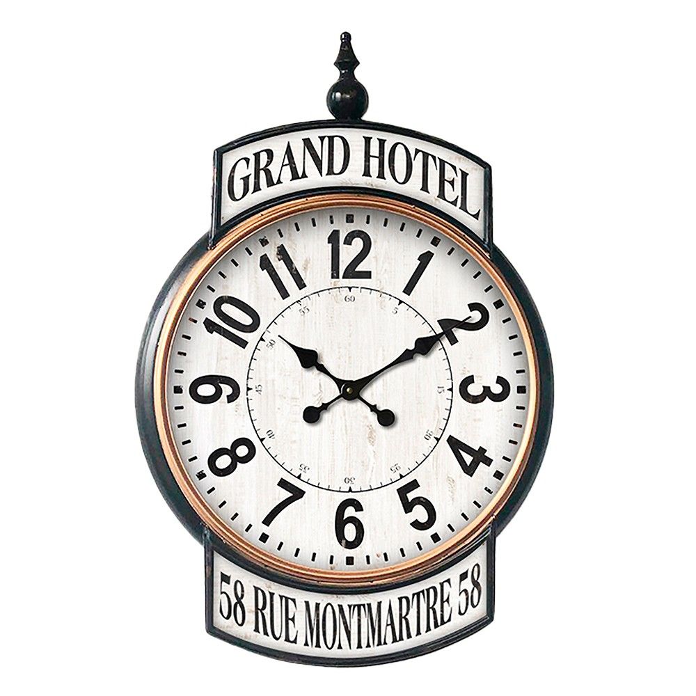 Kovové nástěnné hodiny Grand Hotel - 62*6*93 cm Clayre & Eef - LaHome - vintage dekorace