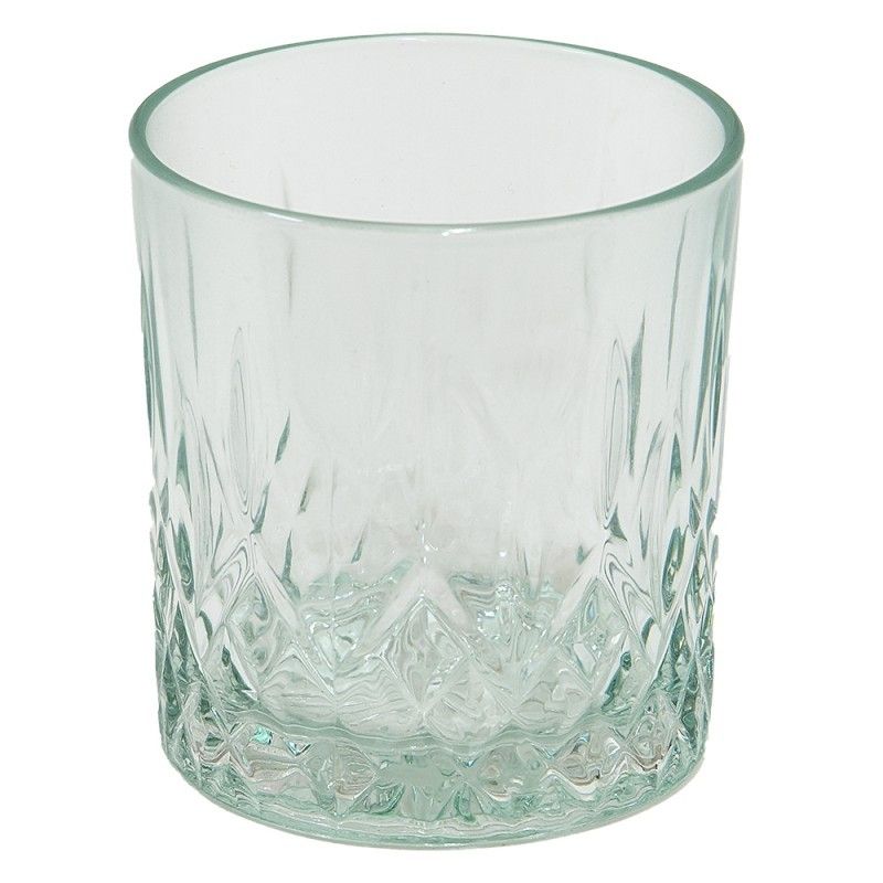 Zelená nápojová sklenička Water Green - Ø 8*9 cm / 300 ml Clayre & Eef - LaHome - vintage dekorace