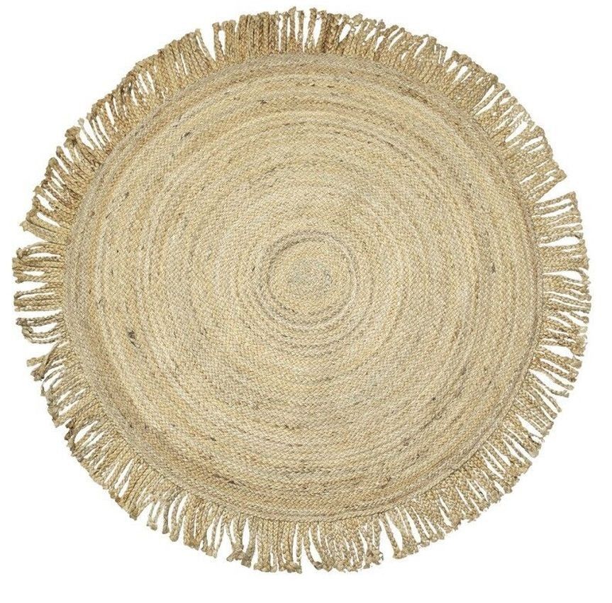 Přírodní kulatý jutový koberec s třásněmi Tomme - Ø120*1cm Mars & More - LaHome - vintage dekorace