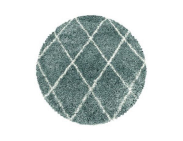 Kusový koberec Alvor Shaggy 3401 blue kruh - FORLIVING