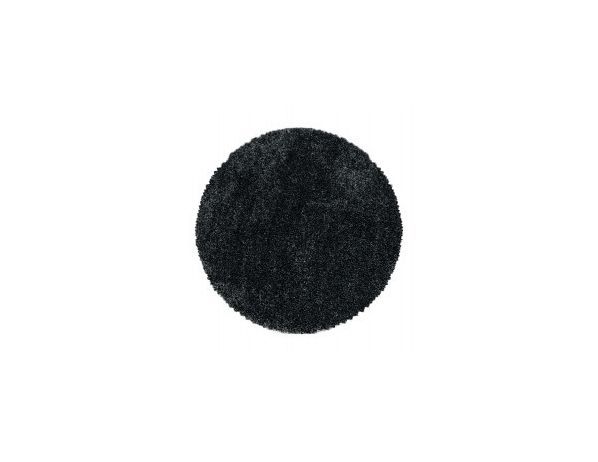 Kusový koberec Fluffy Shaggy 3500 anthrazit kruh - FORLIVING