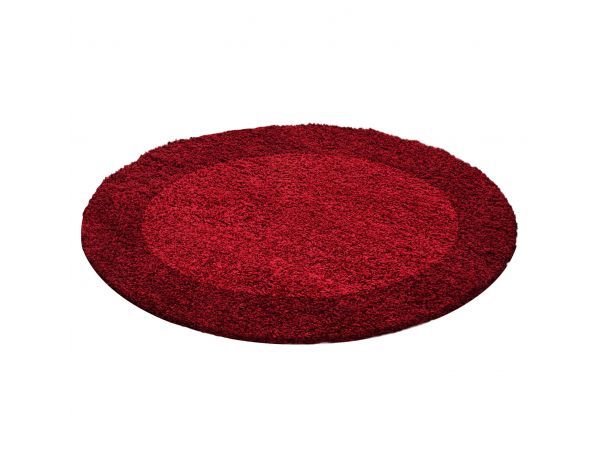 Kusový koberec Life Shaggy 1503 red kruh - FORLIVING