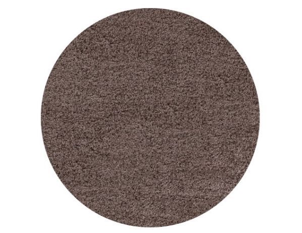 Kusový koberec Life Shaggy 1500 mocca kruh - FORLIVING