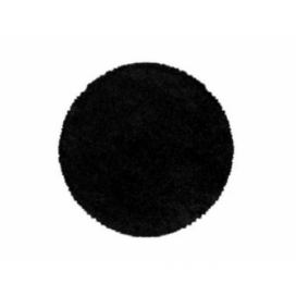Kusový koberec Sydney Shaggy 3000 black kruh FORLIVING