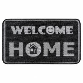 Hnědá rohožka Hanse Home Weave Smiley Welcome, 50 x 80 cm
