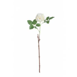 Umělá dekorativní květina Planá růže bílá - 15*7*45 cm J-Line by Jolipa