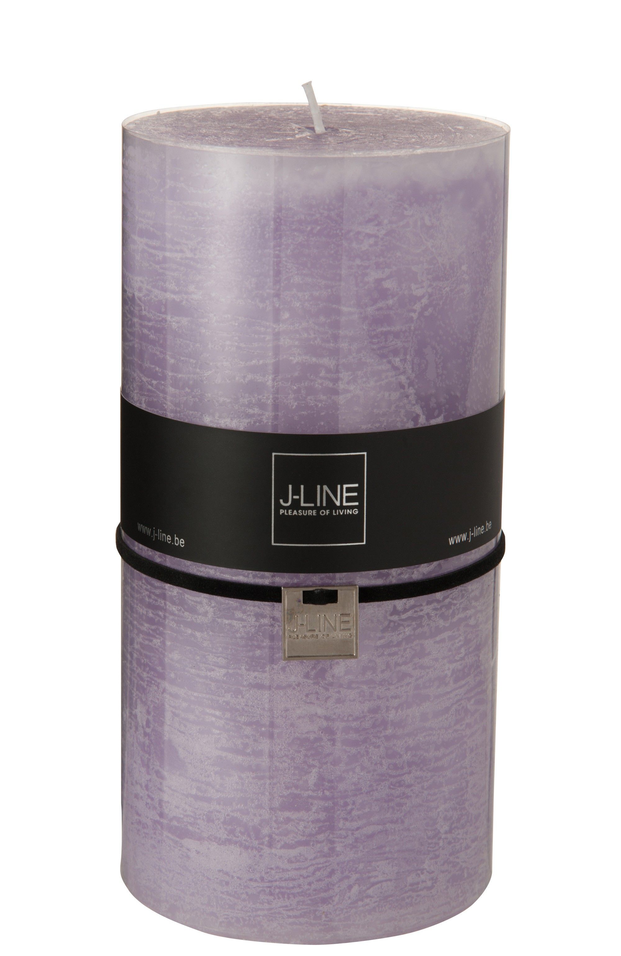 Oválná světle fialová svíčka XXL - 10*10*20 cm J-Line by Jolipa - LaHome - vintage dekorace