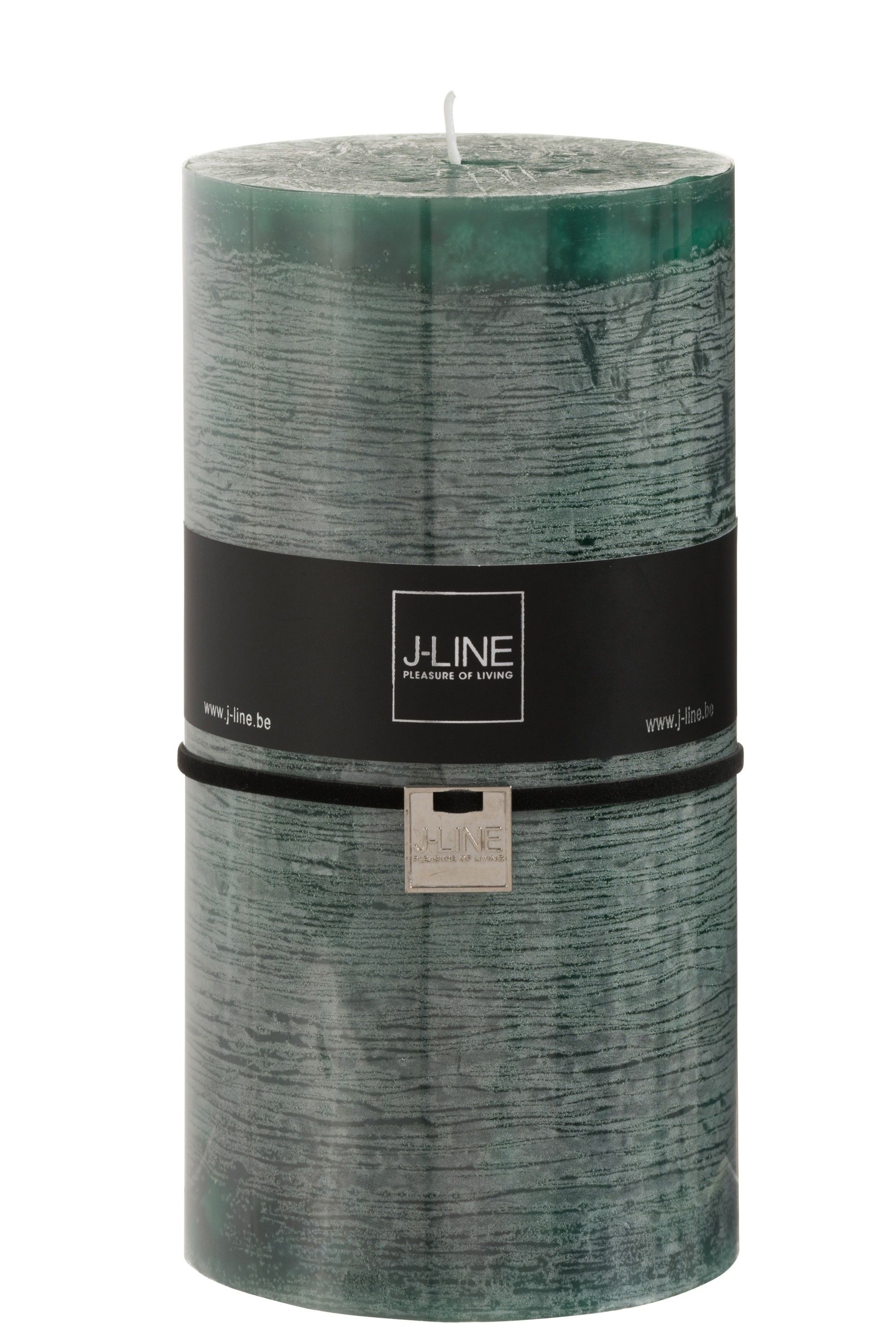 Válcová svíčka tmavě zelená XXL - 10*10*20 cm J-Line by Jolipa - LaHome - vintage dekorace