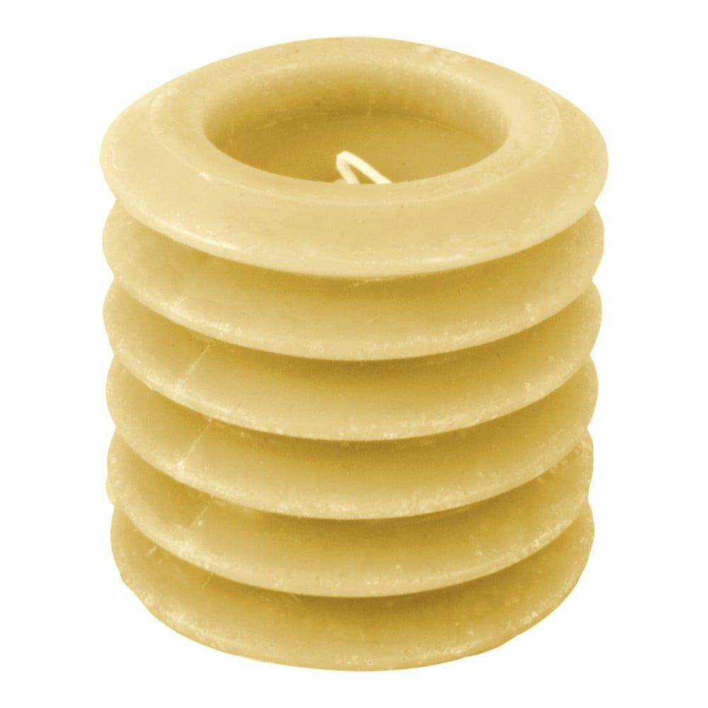 Žlutá svíčka PT LIVING Layered, výška 7,5 cm - Bonami.cz