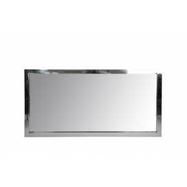 Obdélníkové zrcadlo s nerezovým okrajem - 130*4*70 cm J-Line by Jolipa