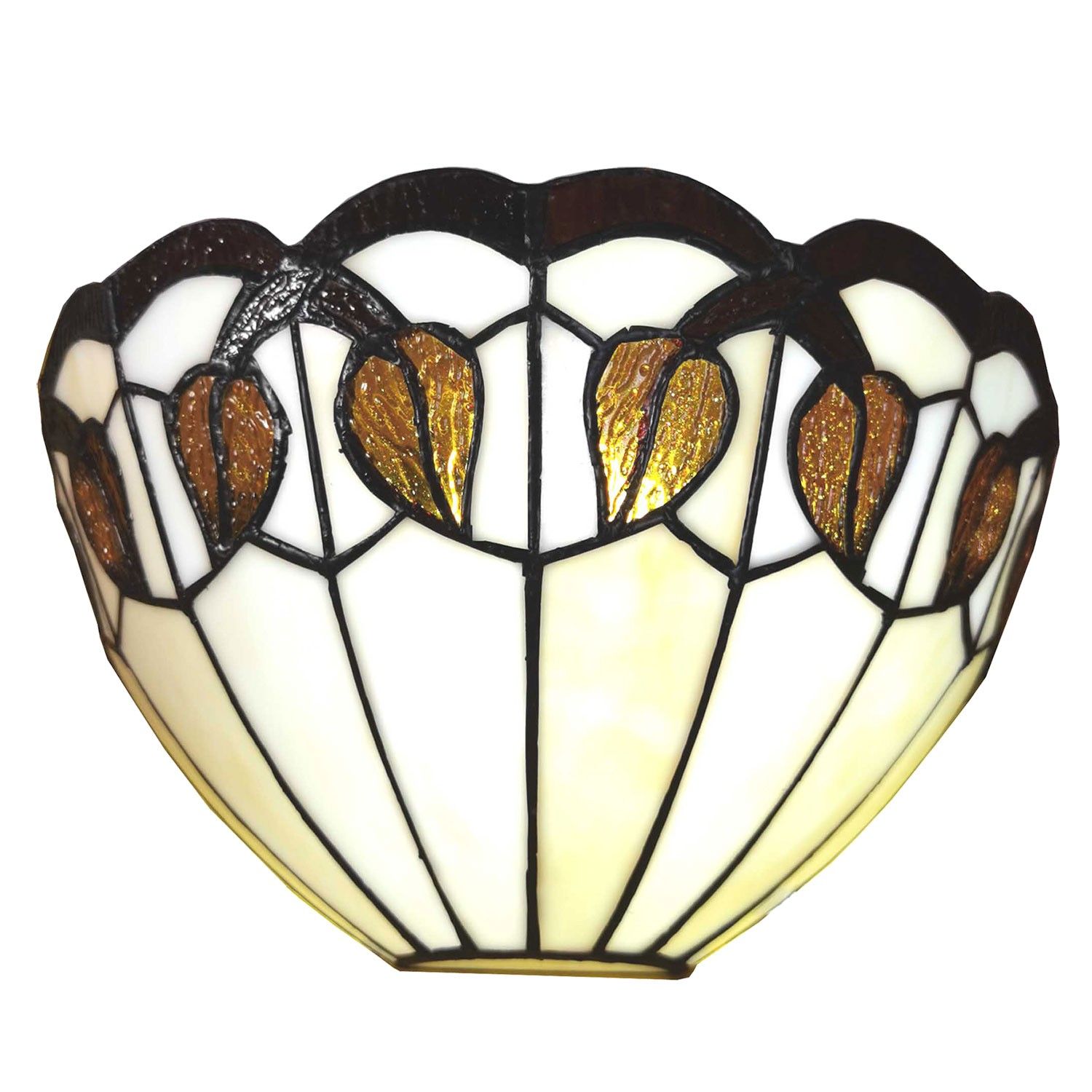 Nástěnná Tiffany lampa Helaine- 31*15*21 cm Clayre & Eef - LaHome - vintage dekorace