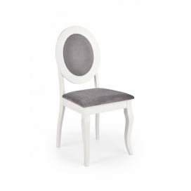 Židle Barock Bílý / Popelový