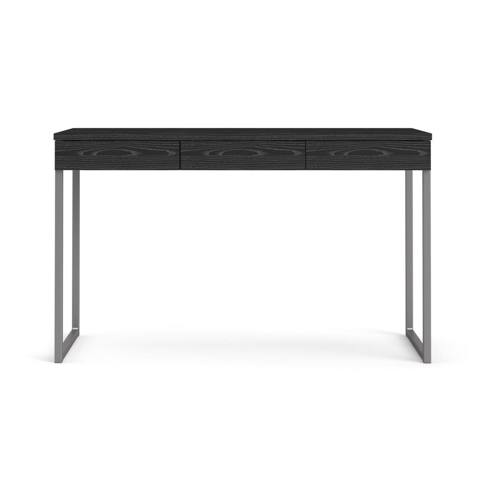 Černý pracovní stůl Tvilum Function Plus, 126 x 52 cm - Bonami.cz