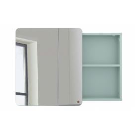 Světle zelená lakovaná koupelnová zrcadlová skříňka Tom Tailor Color Bath 58 x 80 cm