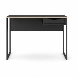 Černý pracovní stůl Tvilum Function Plus, 110 x 48 cm