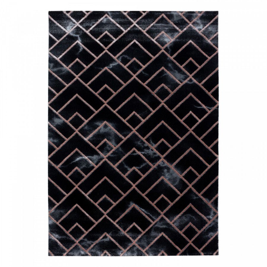 Ayyildiz Kusový koberec Naxos 3814 hnědá/černá 80x150 cm - ATAN Nábytek