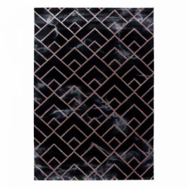 Ayyildiz Kusový koberec Naxos 3814 hnědá/černá 80x150 cm ATAN Nábytek