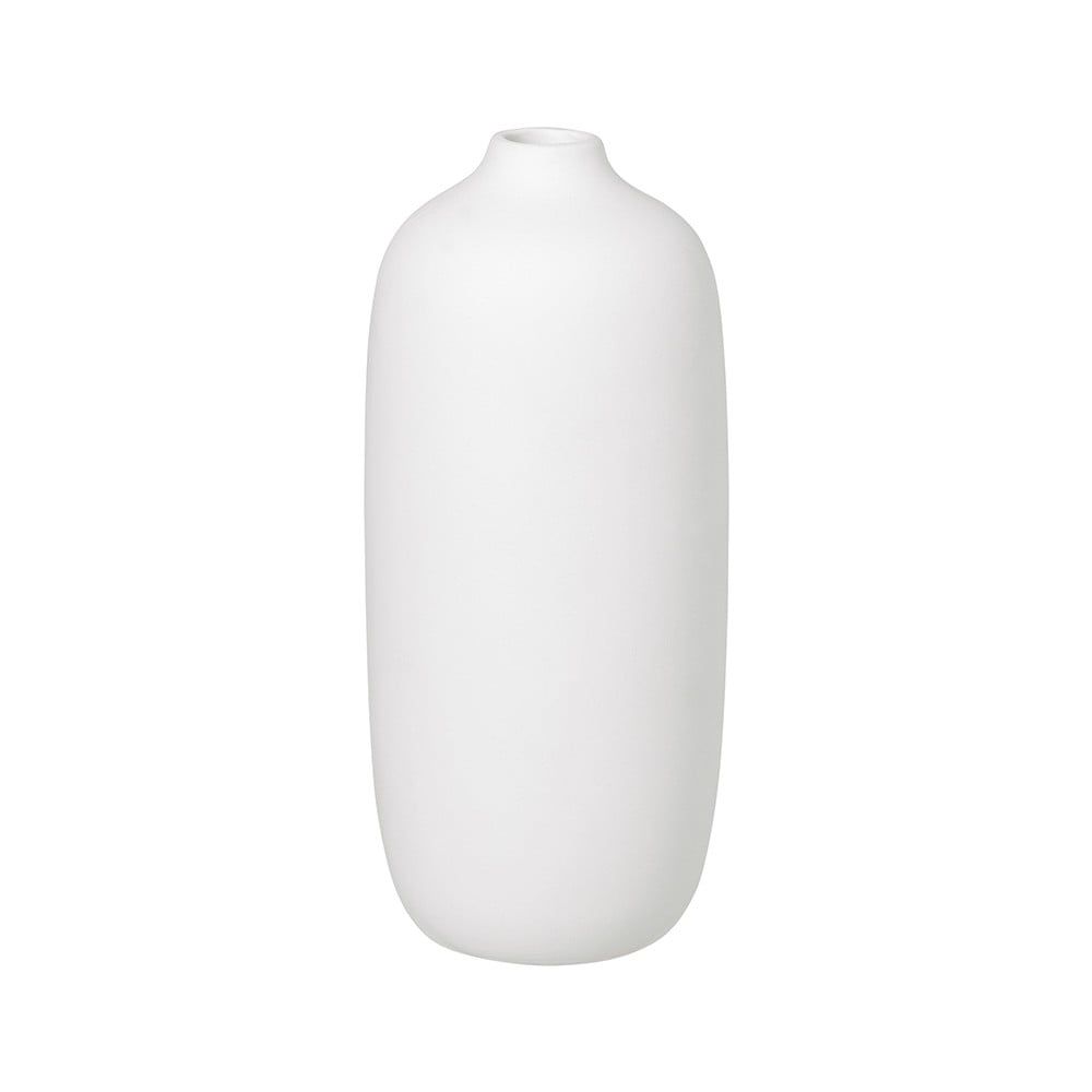 Bílá keramická váza Blomus Ceola, výška 18 cm - Bonami.cz