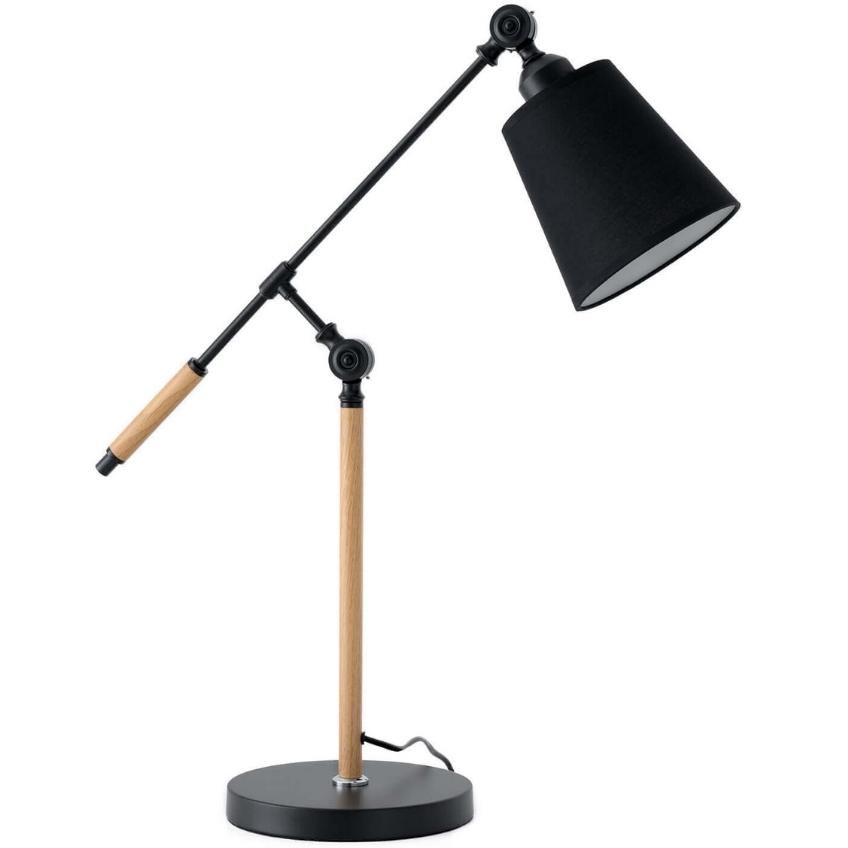 Černá kovová stolní lampa Somcasa Lizar 67 cm - Designovynabytek.cz