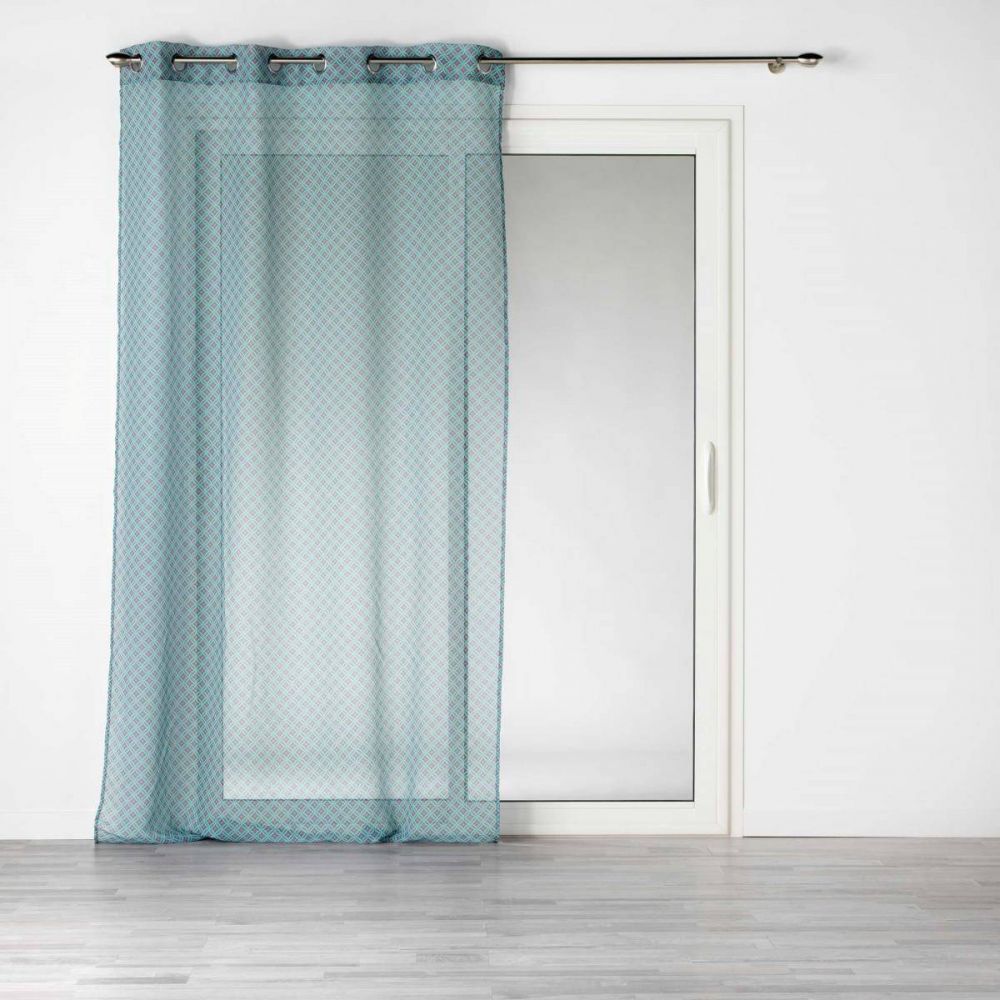 Douceur d\'intérieur Záclona do obývacího pokoje HAVANA, 140 x 240 cm, modrá - EMAKO.CZ s.r.o.