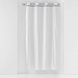 Douceur d\'intérieur Závěs s kovovými kroužky LINETTE, bavlna, 135 x 240 cm, bílý