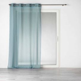 Douceur d\'intérieur Záclona do obývacího pokoje HAVANA, 140 x 240 cm, modrá