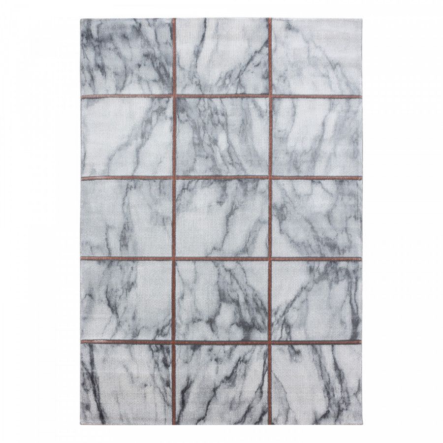 Ayyildiz Kusový koberec Naxos 3816 – šedá/hnědá 80x150 cm - ATAN Nábytek