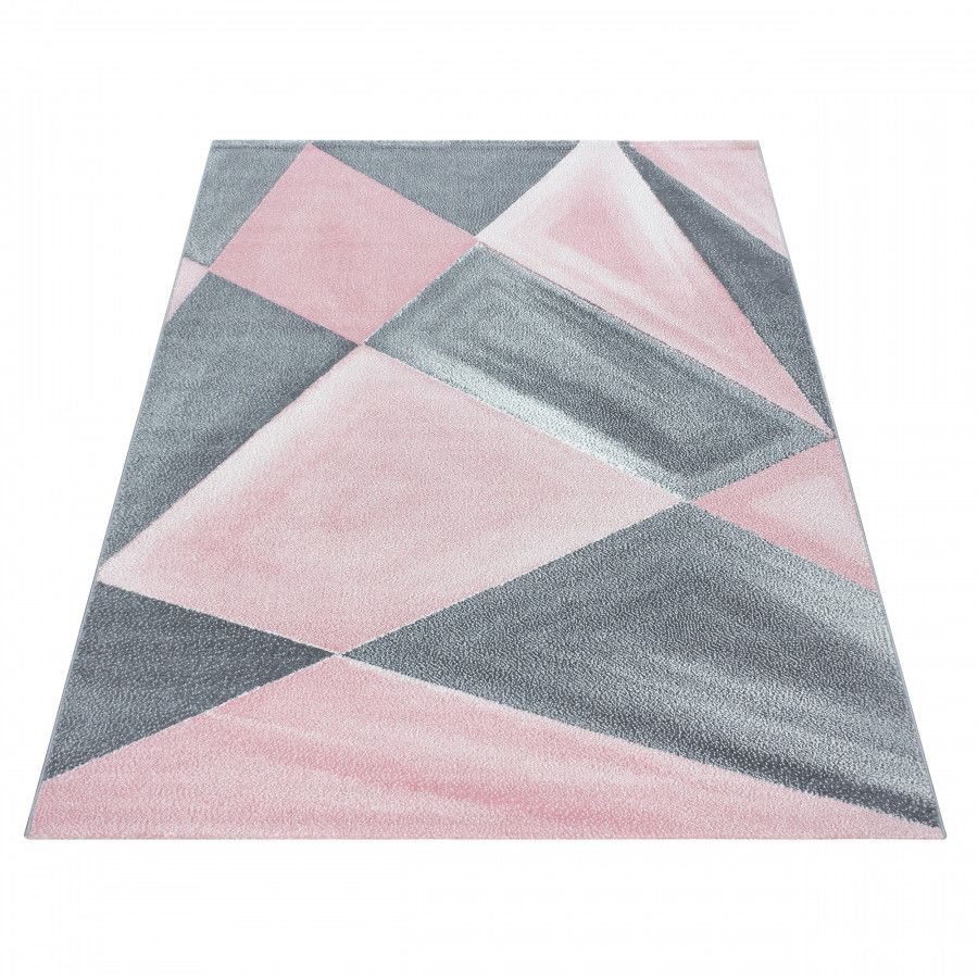 Ayyildiz Kusový koberec Beta 1130 – šedá/růžová 80x150 cm - ATAN Nábytek