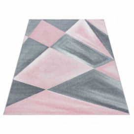 Ayyildiz Kusový koberec Beta 1130 – šedá/růžová 80x150 cm ATAN Nábytek