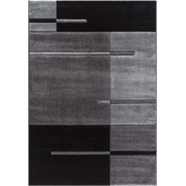 Ayyildiz Kusový koberec Hawaii 1310 – šedá/černá 80x150 cm