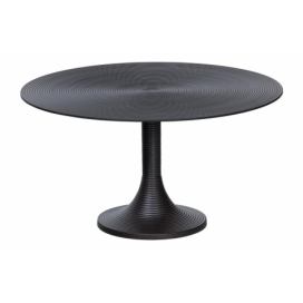 Hoorns Černý kovový konferenční stolek Jervis 77 cm