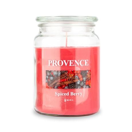 Provence Vonná svíčka ve skle 95 hodin spiced berry - Kitos.cz