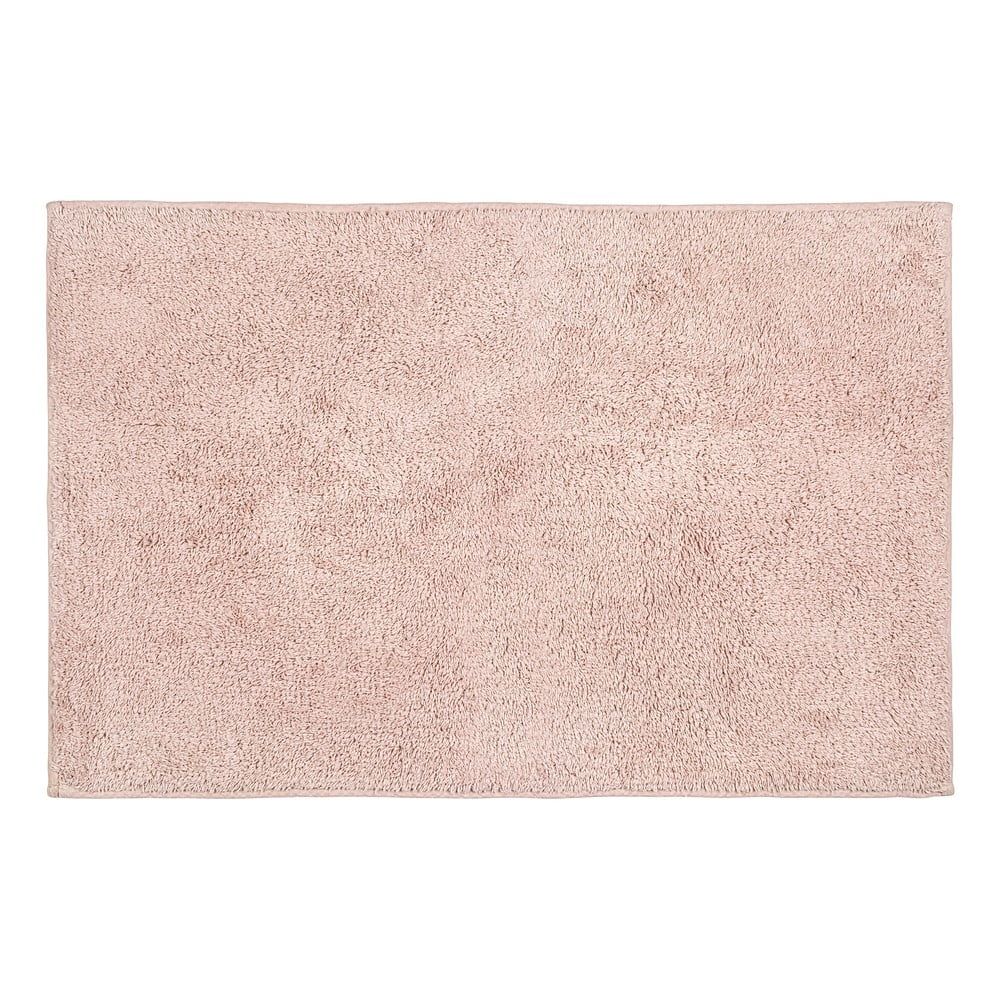 Růžová bavlněná koupelnová podložka Wenko Ono, 50 x 80 cm - Bonami.cz