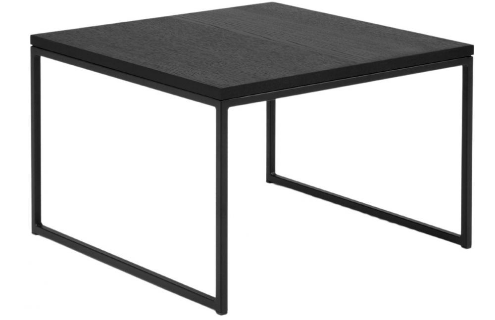 Černý dubový konferenční stolek MICADONI VELD 60 x 60 cm - Designovynabytek.cz