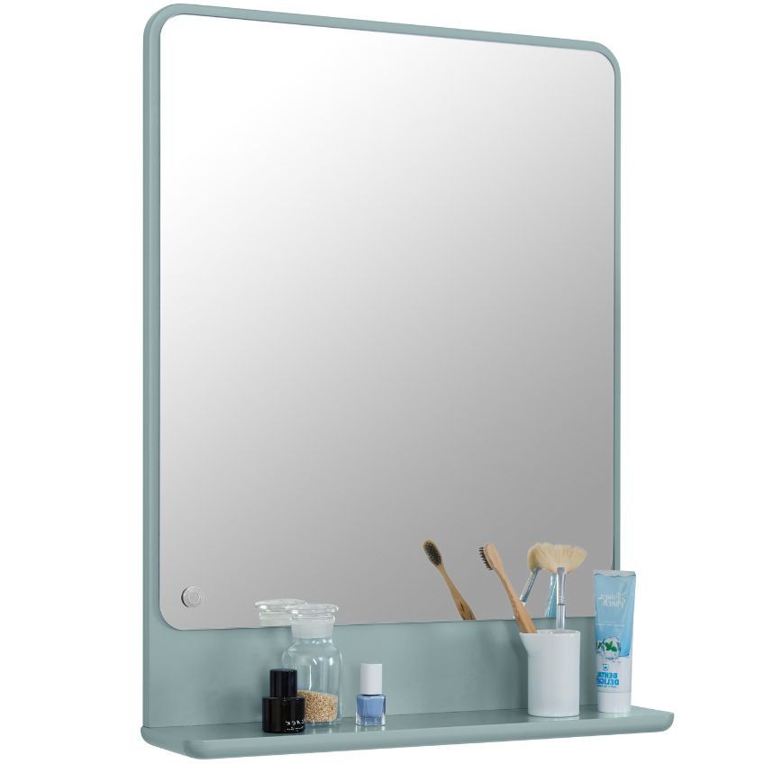 Světle zelené lakované koupelnové zrcadlo Tom Tailor Color Bath 70 x 52 cm - Designovynabytek.cz