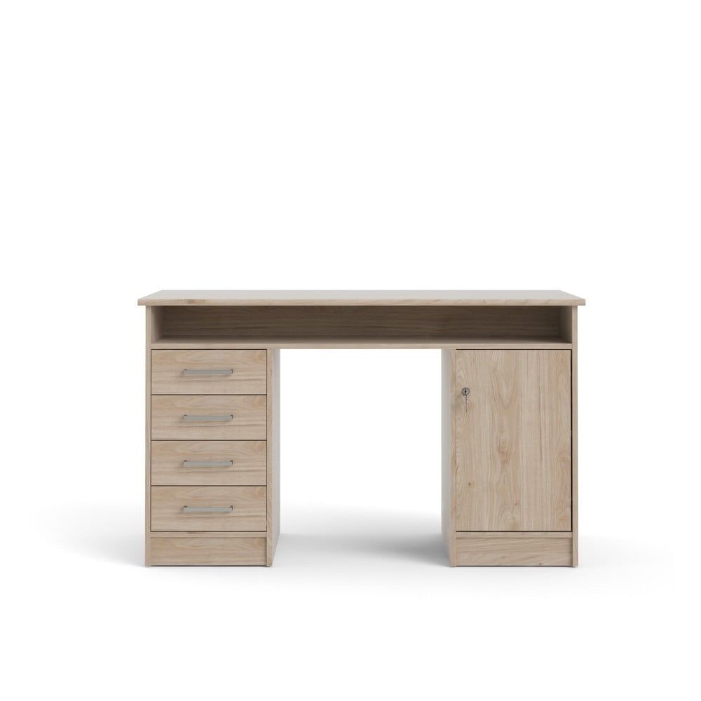 Pracovní stůl v dubovém dekoru Tvilum Function Plus - Bonami.cz