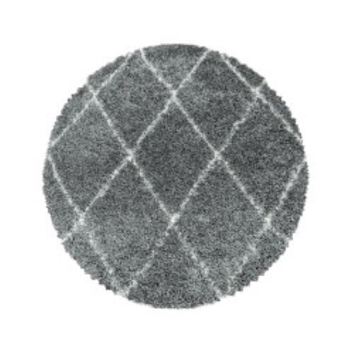 Ayyildiz koberce Kusový koberec Alvor Shaggy 3401 grey kruh - 80x80 (průměr) kruh cm - Mujkoberec.cz