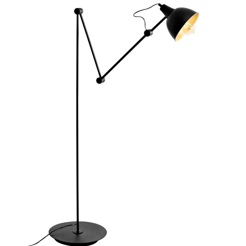 Nordic Design Černá kovová stojací lampa Cobain 170 cm - Designovynabytek.cz
